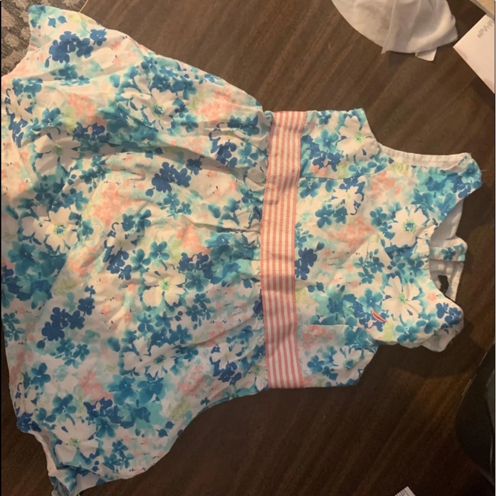 Blue/pink toddler dress